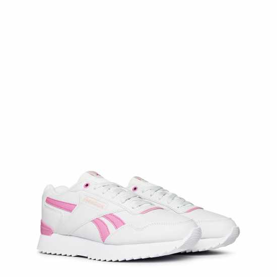 Reebok Дамски Маратонки Royal Glide Ripple Clip Ladies Trainers Grey/Pink Дамски маратонки