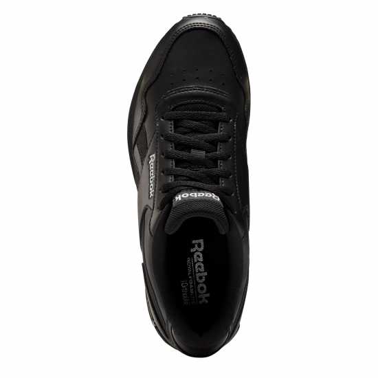 Reebok Дамски Маратонки Royal Glide Ripple Clip Ladies Trainers Black/Silver Дамски високи кецове