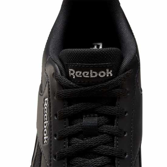 Reebok Дамски Маратонки Royal Glide Ripple Clip Ladies Trainers Black/Silver Дамски високи кецове