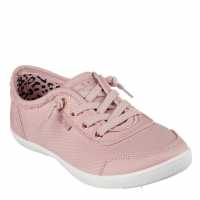 Skechers Bobs B Cute Canvas Trainers Womens Роза Дамски платненки и гуменки