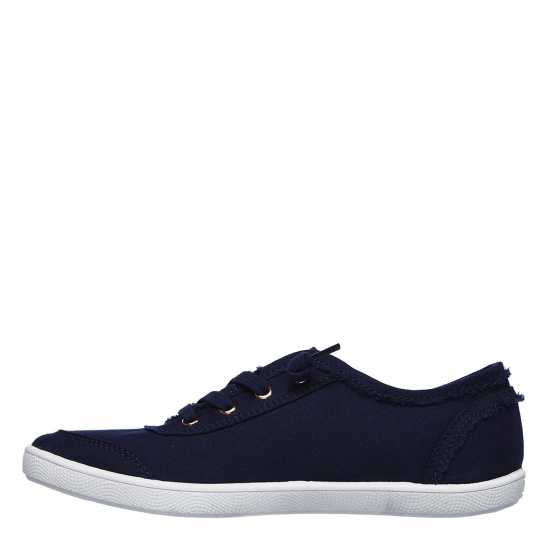 Skechers Bobs B Cute Canvas Trainers Womens Navy Дамски платненки и гуменки