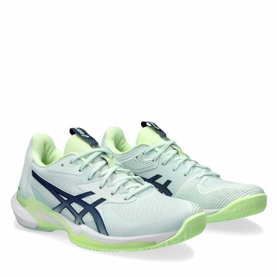 Asics Мъжки Маратонки За Тенис Solution Swift  Ff 3 Womens Tennis Shoes Бледо мента/синьо Дамски високи кецове