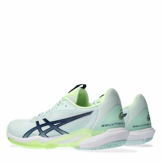 Asics Мъжки Маратонки За Тенис Solution Swift  Ff 3 Womens Tennis Shoes Бледо мента/синьо Дамски високи кецове