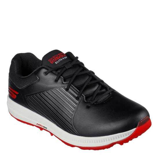 Skechers Go Golf Elite 5 - Gf Spiked Shoes Mens Черно/Червено Голф пълна разпродажба