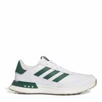 Adidas S2G Spikeless Leather 24 Golf Shoes Черно/Бяло/Жълто Голф обувки за мъже