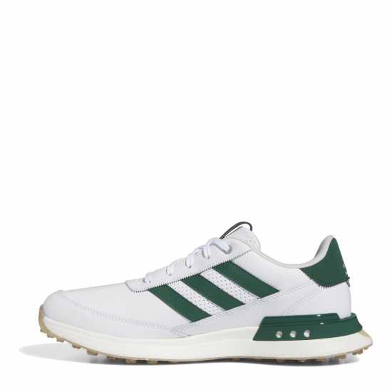 Adidas S2G Spikeless Leather 24 Golf Shoes Черно/Бяло/Жълто Голф обувки за мъже