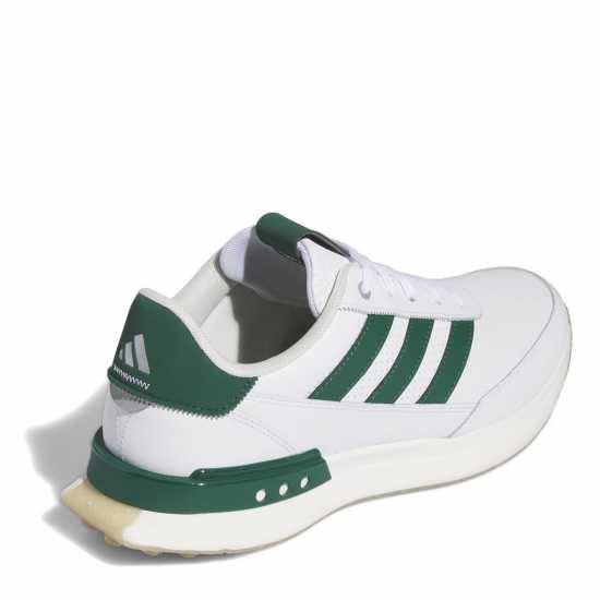 Adidas S2G Spikeless Leather 24 Golf Shoes Черно/Бяло/Жълто Голф обувки за мъже