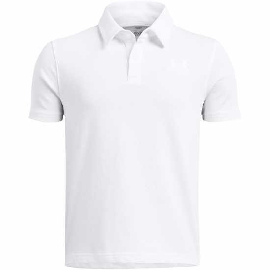 Under Armour Детска Блуза С Яка Armour Ua B Icon Polo Shirt Boys Бяло Детски тениски тип поло