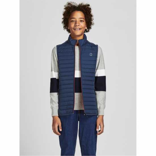 Jack And Jones Classic Gilet Нави блейзър 