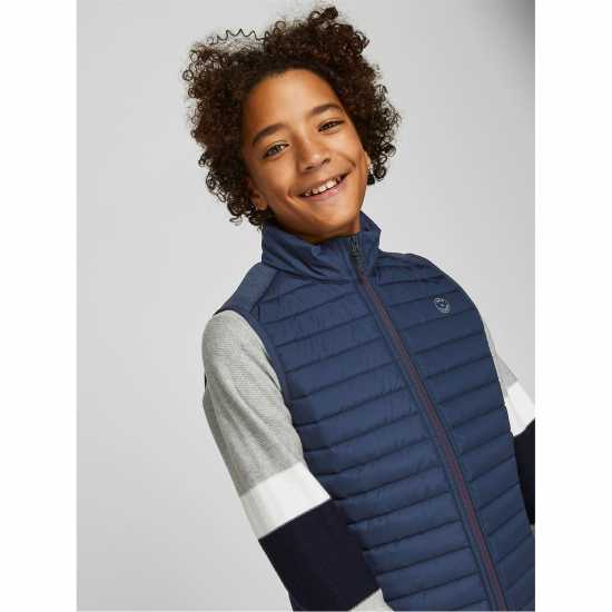 Jack And Jones Classic Gilet Нави блейзър 