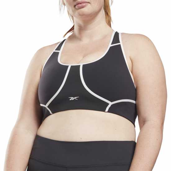 Reebok Racer Colorblocked Padded Bra (Plus Size) Wome  