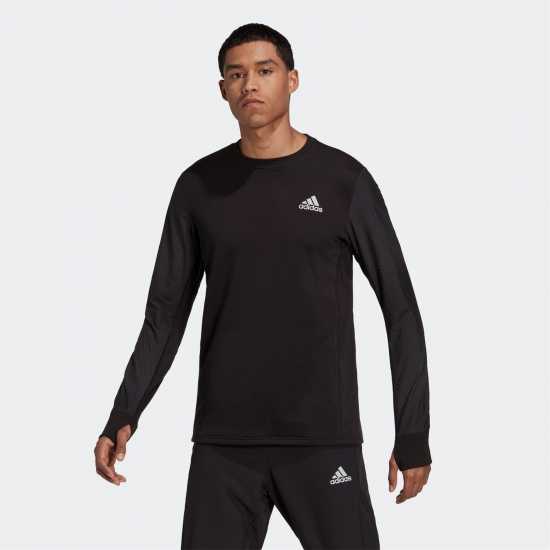 Adidas Мъжка Блуза Обло Деколте Fast Reflective Crew Sweatshirt Mens  Атлетика