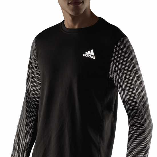 Adidas Мъжка Блуза Обло Деколте Fast Reflective Crew Sweatshirt Mens  Атлетика