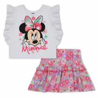 Character Girls Minnie Mouse Frill Top And Skirt Set  Детско облекло с герои