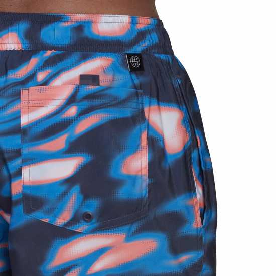 Adidas Мъжки Плувни Шорти Length Graphic Souleaf Swim Shorts Mens  Мъжки плувни шорти и клинове