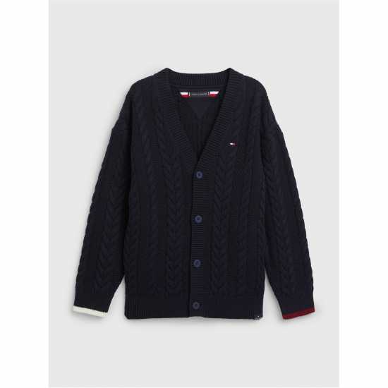 Tommy Hilfiger Плетена Жилетка Essential Cable Cardigan  