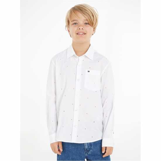 Tommy Hilfiger Monogram Embroidered Shirt  