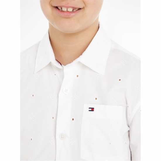 Tommy Hilfiger Monogram Embroidered Shirt  