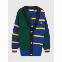 Tommy Hilfiger Плетена Жилетка Multi Stripe Varsity Cardigan  