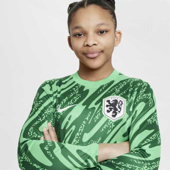 Nike Netherlands Goalkeeper Shirt 2024 2025 Juniors  Вратарски ръкавици и облекло