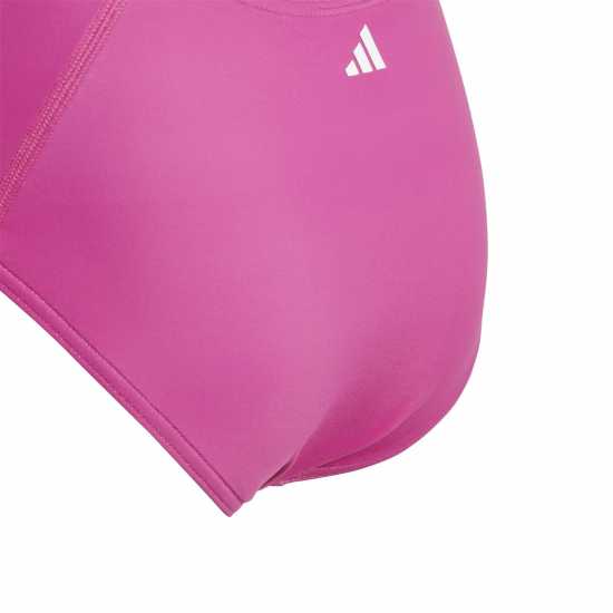 Adidas Бански Костюм Момиче Big Bars Graphic Swimsuit Junior Girls Розово Детски бански и бикини