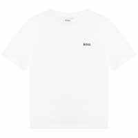 Hugo Boss Boss Boss Small Logo T-Shirt Junior Boys Бяло 10P Kids