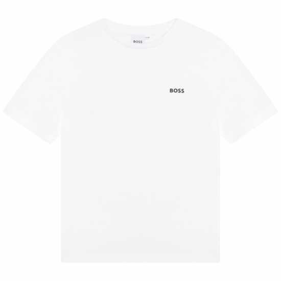 Hugo Boss Boss Boss Small Logo T-Shirt Junior Boys Бяло 10P Kids