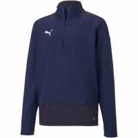 Puma Teamgoal 23 Training Quarter Zip Top Infants Пикоат/Синьо Детски полар