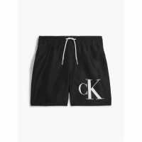 Calvin Klein Monogram Boys Swim Shorts Черно Kids