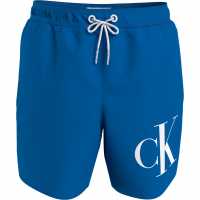 Calvin Klein Monogram Boys Swim Shorts Синьо Смущение Kids