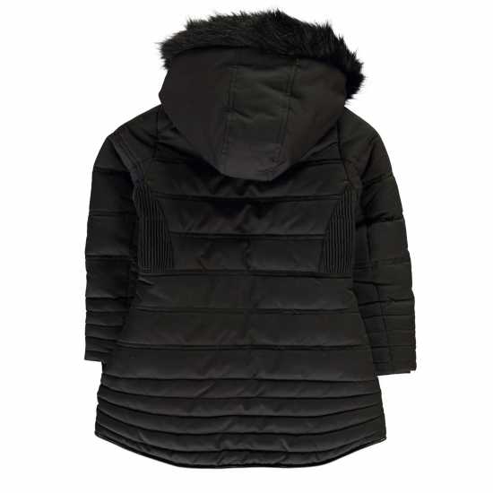 Firetrap Пухено Яке Bubble Jacket For Girls Черно Детски якета и палта