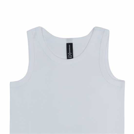 Donnay 5Pk Vest Infants Бяло Детски потници