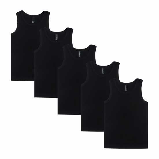 Donnay 5Pk Vest Infants Черно Детски потници