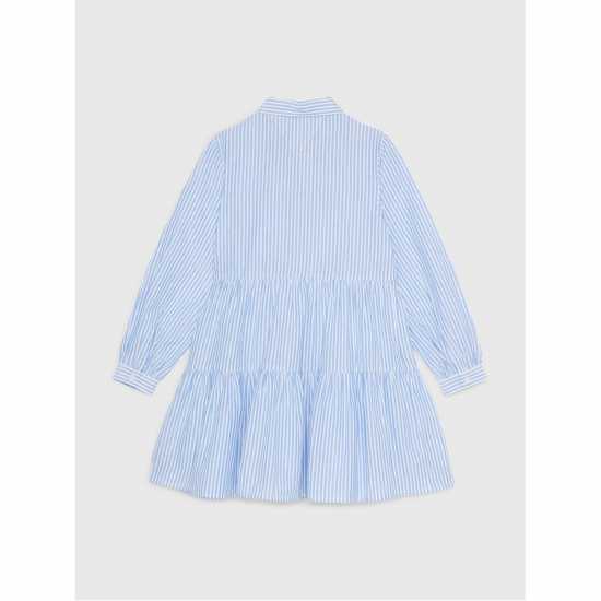 Рокля-Риза Tommy Hilfiger Lurex Stripe Shirt Dress Junior  