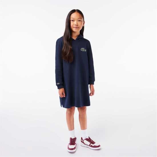 Lacoste Hood Dress Junior Нави 166 Kids