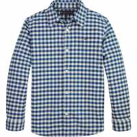 Tommy Hilfiger Мъжка Риза Brushed Gingham Shirt Juniors  