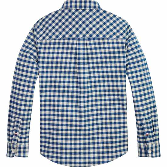 Tommy Hilfiger Мъжка Риза Brushed Gingham Shirt Juniors  