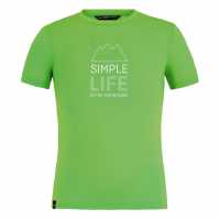 Salewa Simple Ts I In99 Бледа жаба Детски тениски и фланелки