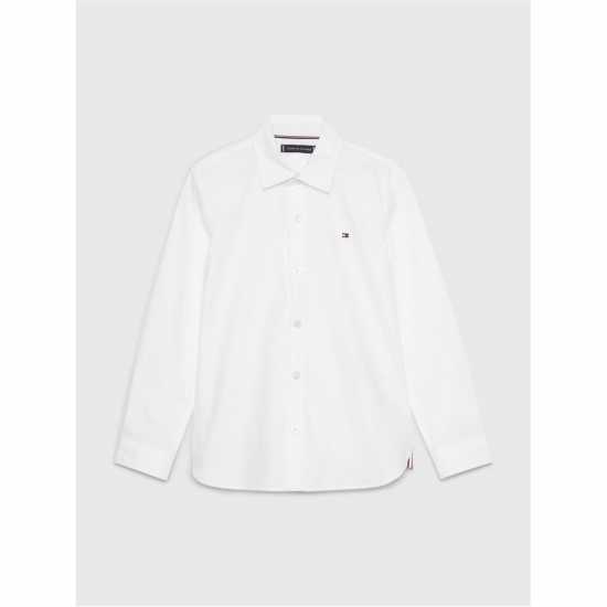 Tommy Hilfiger Риза С Дълъг Ръкав Cotton Dobby Long Sleeve Shirt Juniors  