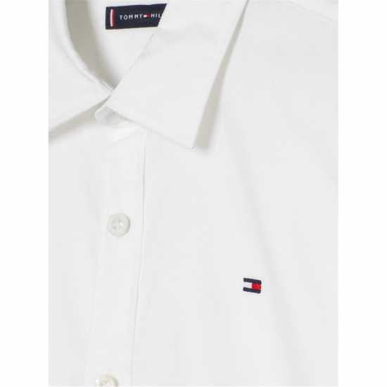 Tommy Hilfiger Риза С Дълъг Ръкав Cotton Dobby Long Sleeve Shirt Juniors  