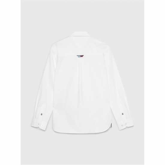 Tommy Hilfiger Риза С Дълъг Ръкав Cotton Dobby Long Sleeve Shirt Juniors  