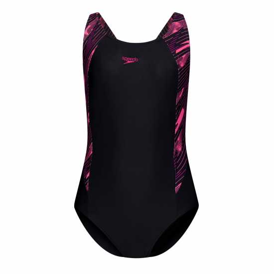 Speedo Бански Костюм Момиче Hyperboom Splice Muscleback Swimsuit Junior Girls  Детски бански и бикини