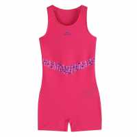 Slazenger Boy Leg Suit Junior Girls Лилаво Детски бански и бикини