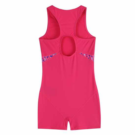 Slazenger Boy Leg Suit Junior Girls Лилаво Детски бански и бикини