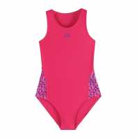 Slazenger Splice Racerback Swimsuit Junior Purple Детски бански и бикини