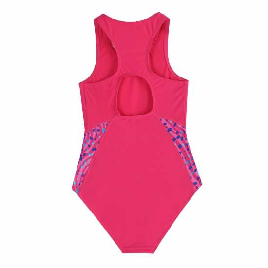 Slazenger Splice Racerback Swimsuit Junior Purple Детски бански и бикини