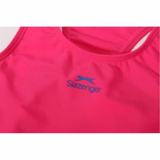 Slazenger Splice Racerback Swimsuit Junior Purple Детски бански и бикини