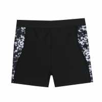 Slazenger Splice Boxer Junior Boys Черно/Желязо Детски бански и бикини