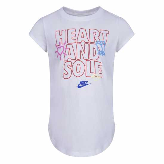 Nike Heart And Sole T-Shirt Babies Бяло Детски тениски и фланелки