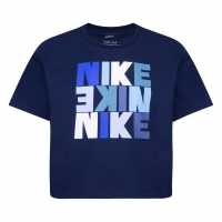 Nike Boxy T-Shirt Infants Обсидиан Детски тениски и фланелки